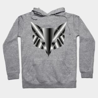 geometric animal, metallic fox of triangles Hoodie